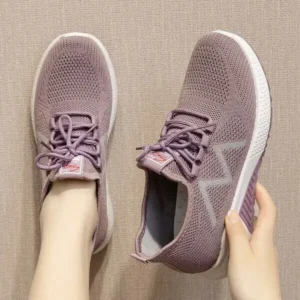 Baccashoes Women Fashion Breathable Fly Knit Sneakers