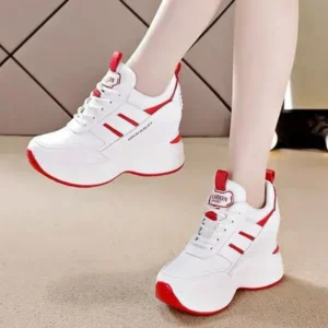 Baccashoes Women Fashion Platform Lace-Up Sneakers