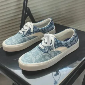 Baccashoes Vintage Breathable Printed Canvas Shoes