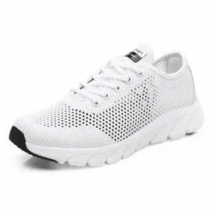 Baccashoes Women Fashion Sports Lace Up Hollow Design Mesh Breathable Sneakers