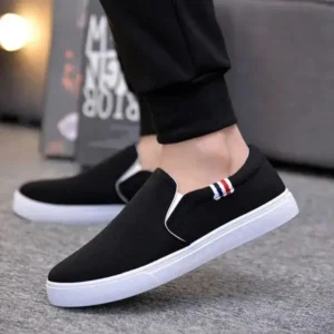 Baccashoes Men Casual Breathable Flat Canvas Shoes