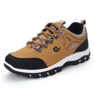 Baccashoes Men'S Fashion Round Toe Low Top Large Size Casual Mountaineering Sneakers