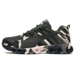 Baccashoes Couple Casual Camouflage Pattern Lace Up Design Breathable Sneakers