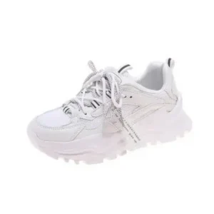 Baccashoes Women Casual Autumn Spring Mesh Cloth Lace-Up Breathable Sports Sneakers