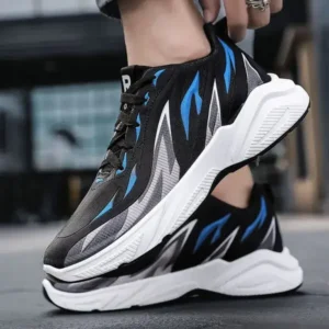 Baccashoes Men Fashion Color Matching Breathable Running Sneakers