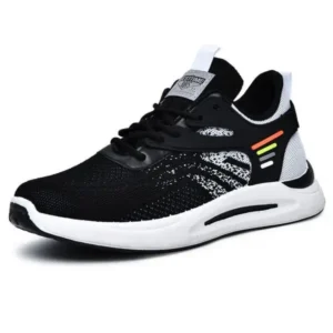 Baccashoes Men'S Casual Breathable Color Block Low Top Sneakers