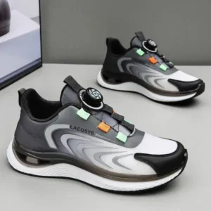 Baccashoes Men'S Casual Color Matching Soft Sole Shock-Absorbing Running Sneakers