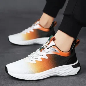 Baccashoes Men'S Fashion Breathable Mesh Color Block Sneakers