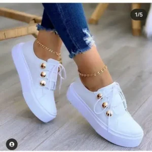 Baccashoes Women Plus Size Casual Platform Sneakers