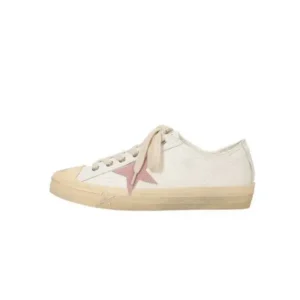 Baccashoes Women Fashion Casual Lace-Up Pink Star Sneakers