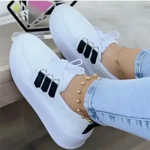 Baccashoes Women Fashion Lace-Up Sneakers