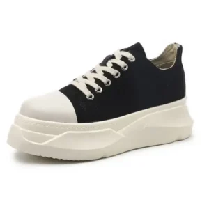 Baccashoes Women Casual Breathable Low Top Canvas Platform Shoes