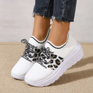 Baccashoes Women Fashion Round Toe Platform Round Toe Flat Front Lace Up Sneakers